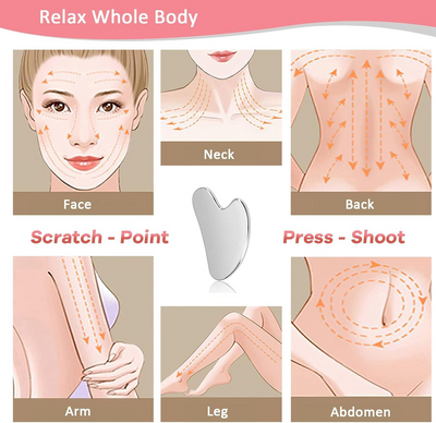 Gua Sha Facial Tool Stainless Steel