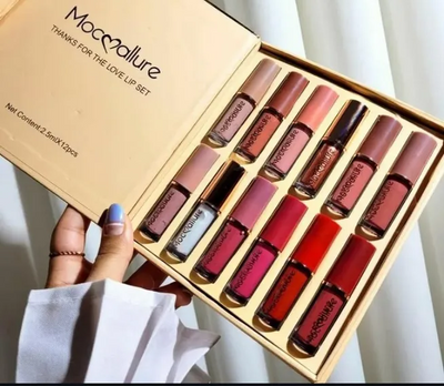 Mocallure - Creamy Matte Lip Gloss Set Of 12 Mate